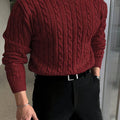 Jonas | Kabelgebreide Crew Neck Trui
