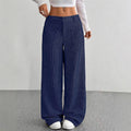 Rosalie | Brede-Pijpen Hoge Taille Broek