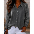 Meredith | Shimmer-Mouw Elegante Shirt