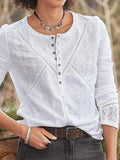 Charlene | Blouse met Openwork Detail
