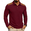 Bennett | Textured Colour Block Polo Shirt