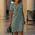 Lauren | Elegante V-Hals Midi Jurk