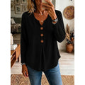 Katherine | Knop V-Hals Top