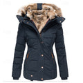Gloria | Winterjas met Bontafwerking en Kap