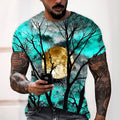 Jonah | Halloween Maan Grafisch Crew Neck T-Shirt