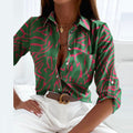 Novalie | Klassieke Geprinte Blouse met Kraag