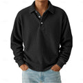 Wallace | Textured Long-Sleeve Polo Shirt