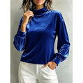 Clarice | Elegante Mock Neck Blouse