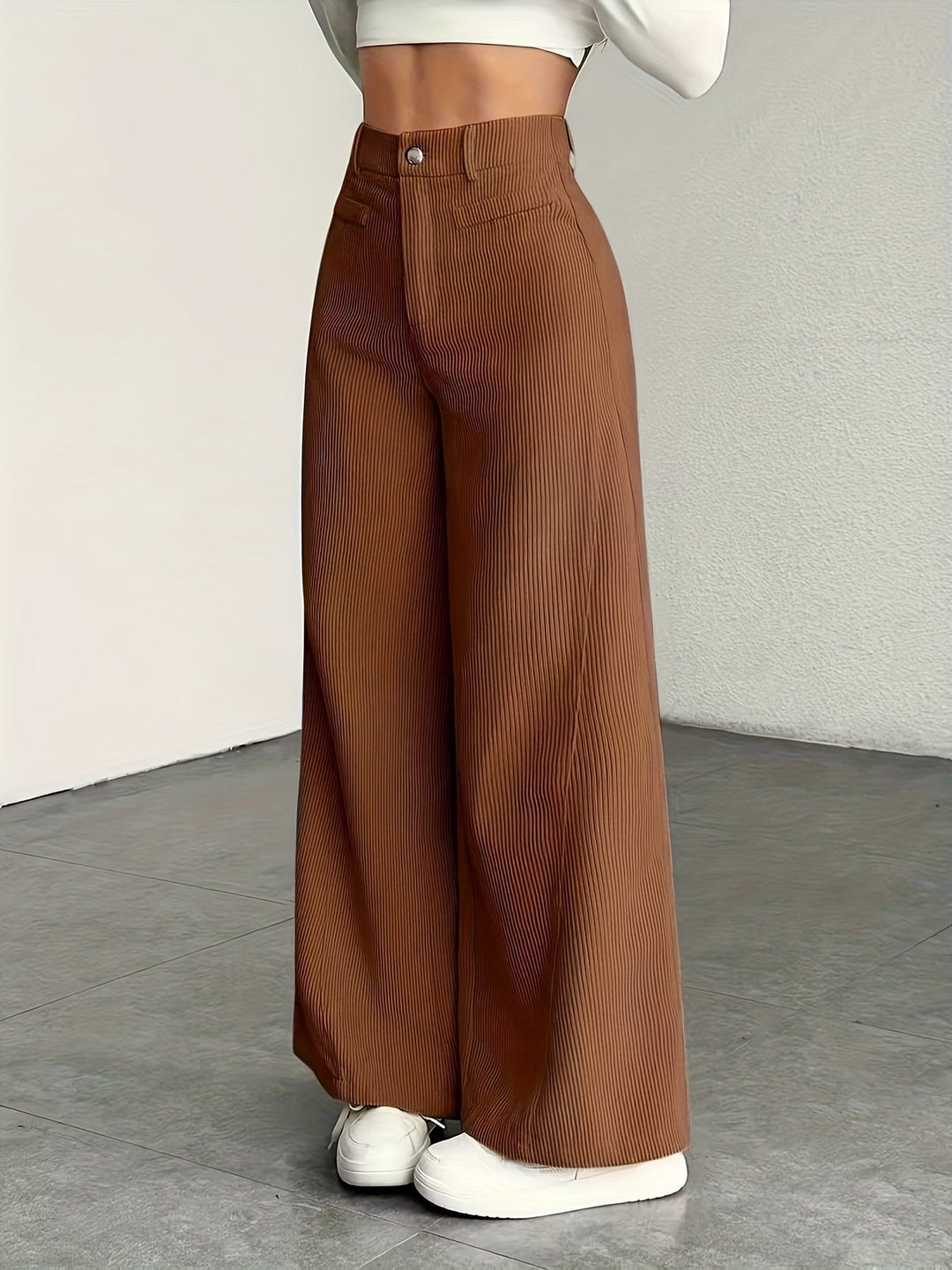 Kimberly | Hoge Taille Wijde Pantalon