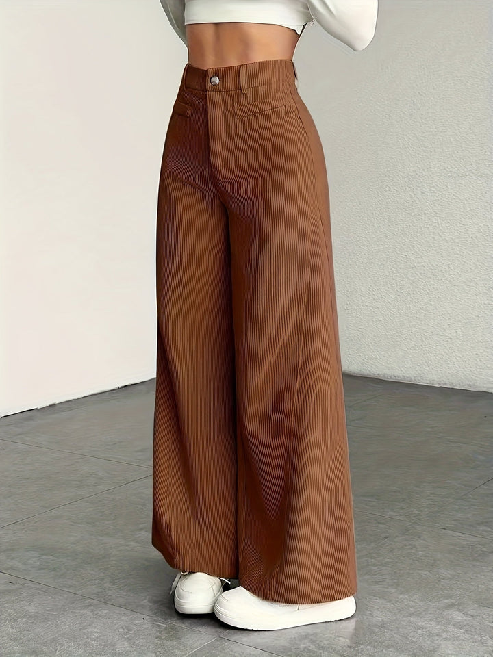 Kimberly | Hoge Taille Wijde Pantalon