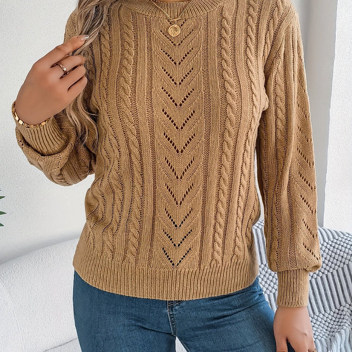 Blythe | Kabelgebreide Textuurtrui