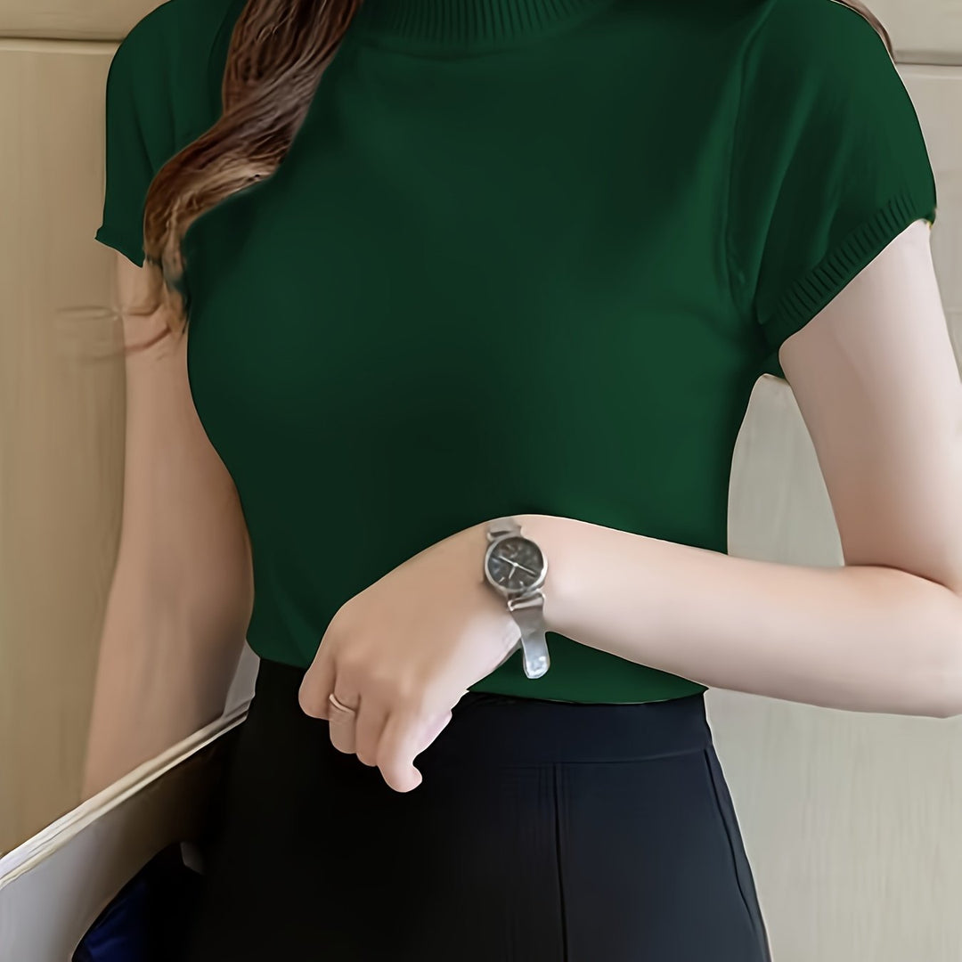 Della | Verfijnde Mock-Neck Top