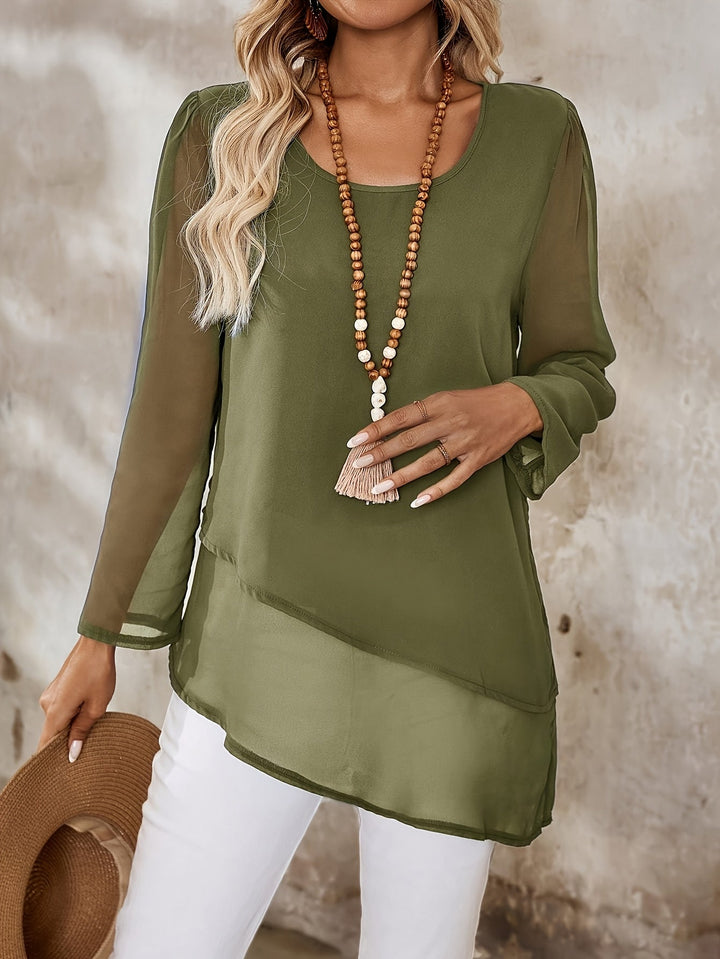 Annika | Gelaagde Vloeiende Blouse
