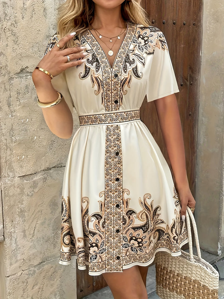 Georgia | Bohemian Print A-Lijn Jurk