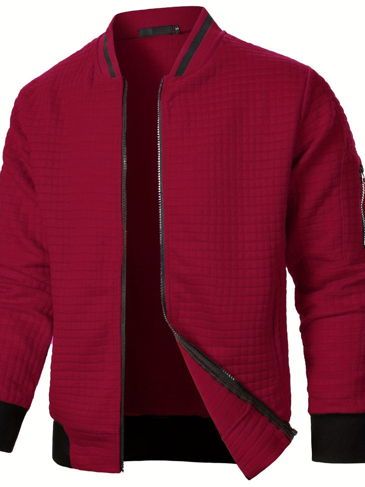Raymond | Textured Zip-Up Bomberjack