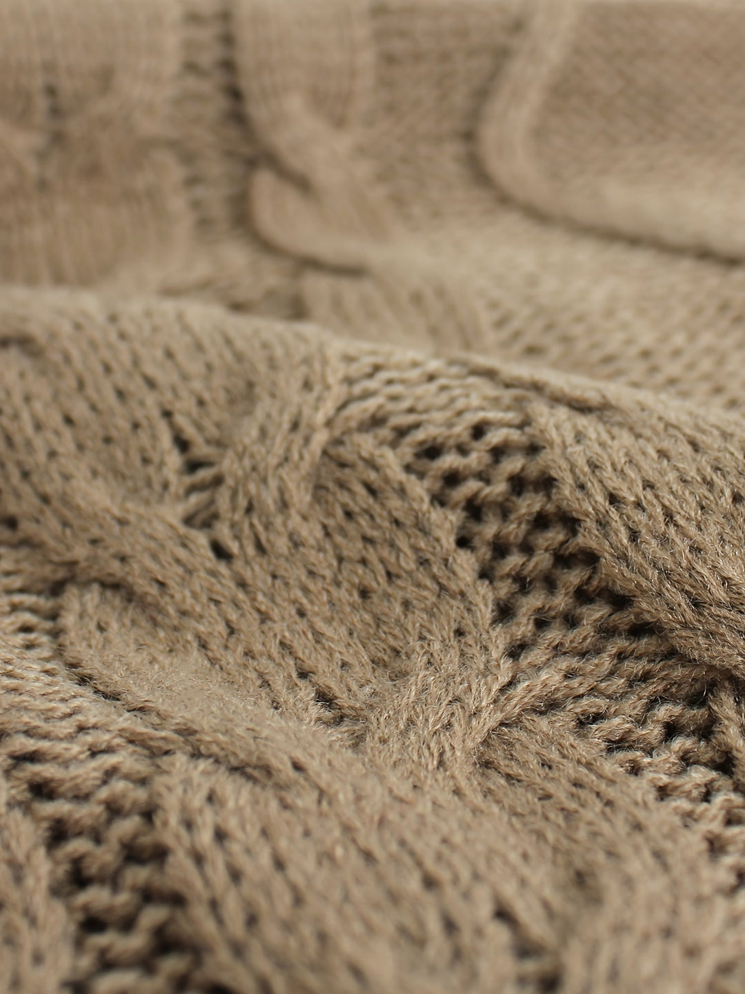 Cora | Gezellige Kabelgebreide V-Hals Sweater Vest