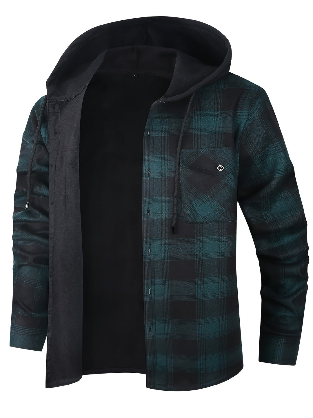 Desmond | Geruite Hooded Shirt Jacket