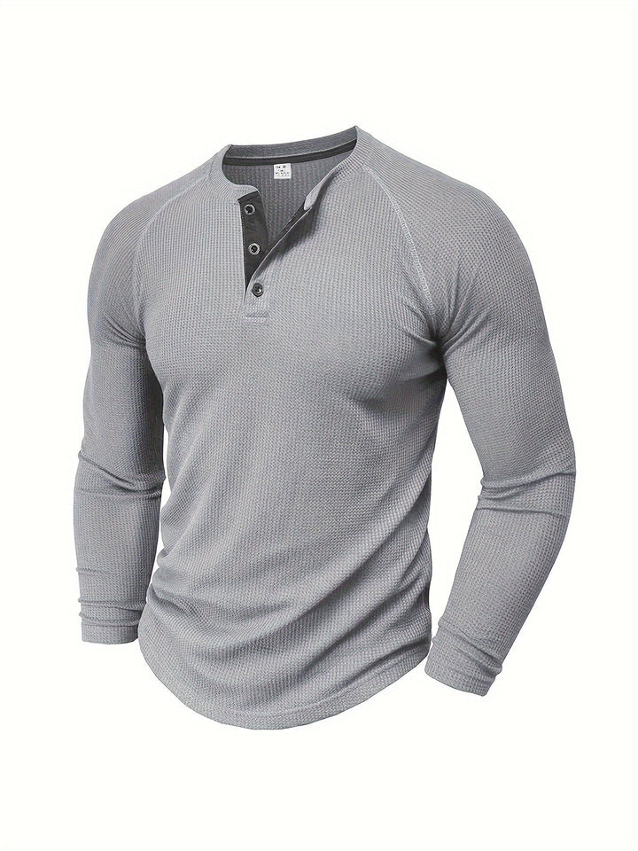 Graham | Klassieke Button Henley Shirt