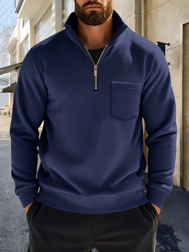 Emmett | Verfijnde Half-Zip Pullover
