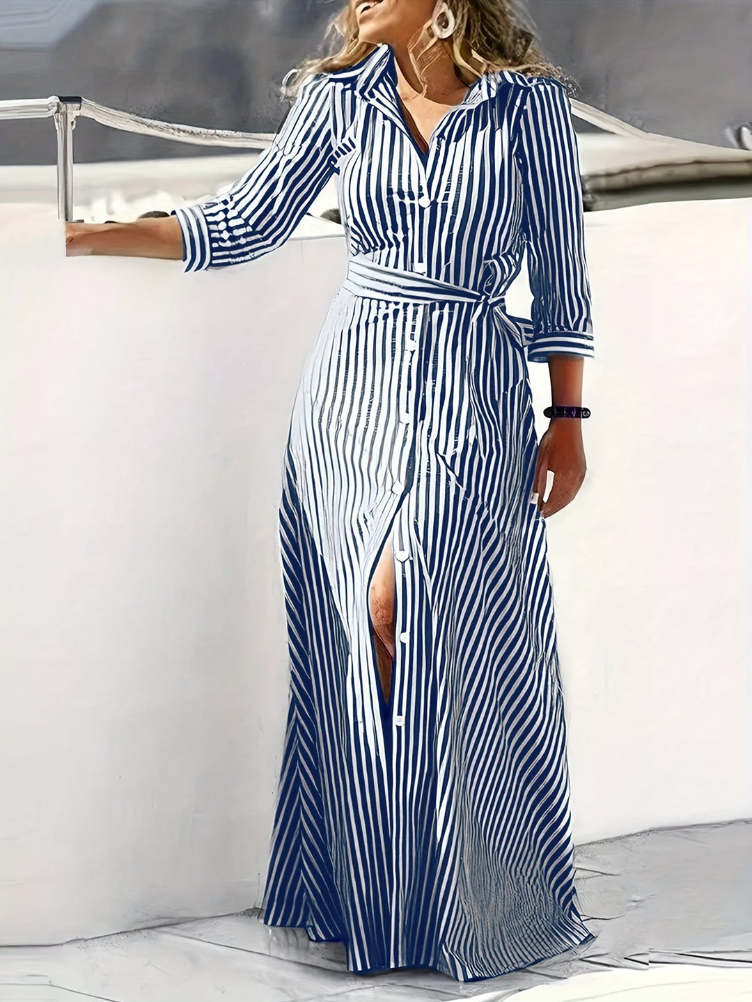 Meredith | Geknoopte Maxi Jurk