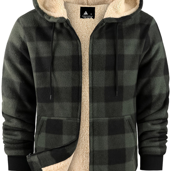 Declan | Gezellige Hooded Zip-Up Jacket