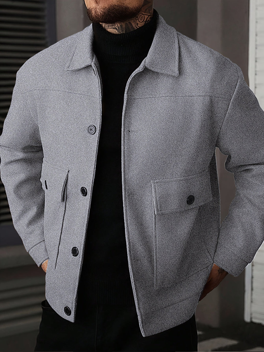 Donovan | Gestructureerde Utility Jacket