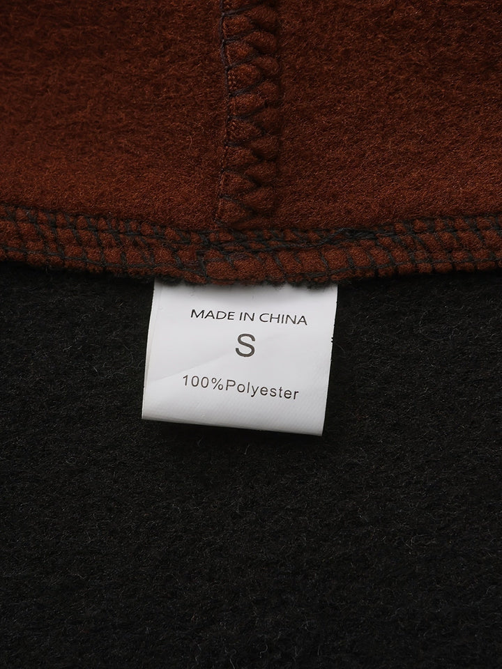 Cedric | Kleurblok Zip-Up Hoodie