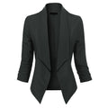 Penelope | Open-Front Draped Blazer