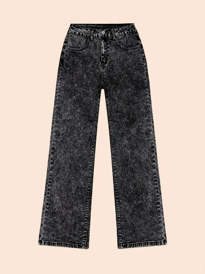 Tamsin | Hoge Taille Wijd-Leg Jeans