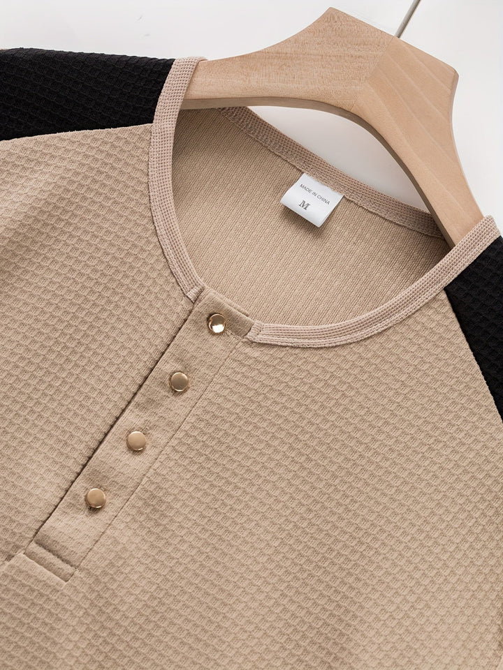 Curtis | Getextureerde Lange Mouwen Henley