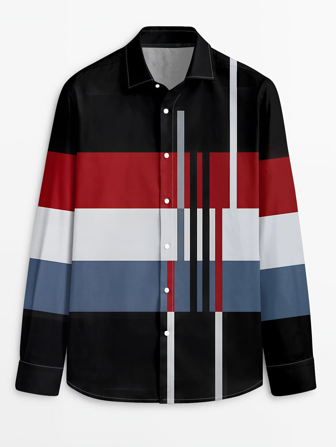 Rueben | Kleurblok Langsleeve Shirt