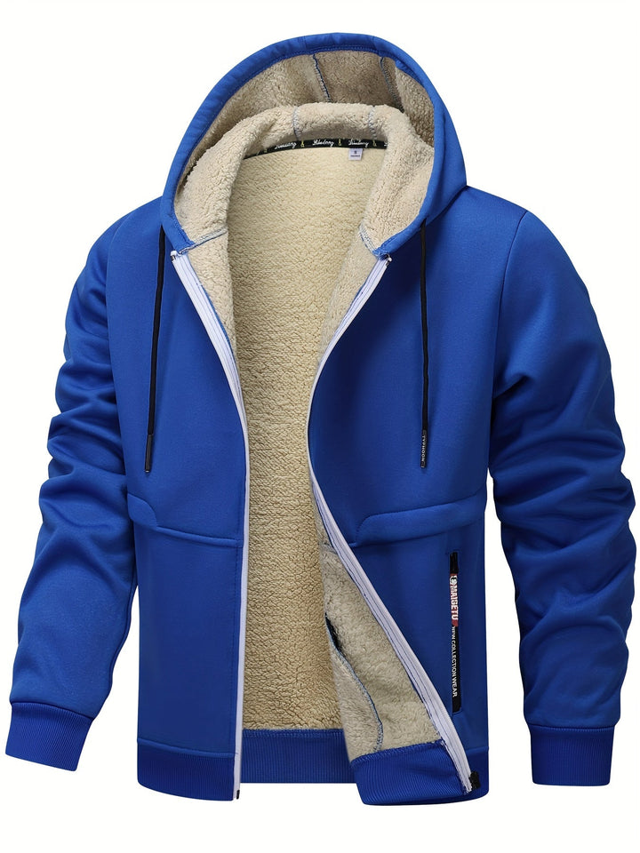 Russell | Gezellige Hooded Zip-Up Jas