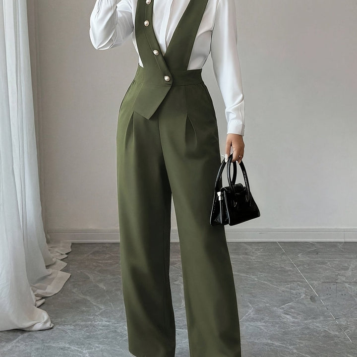 Coralie | Op maat gemaakte wijde jumpsuit