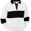 Grayson | Kleur-Block Lange Mouw Polo Shirt