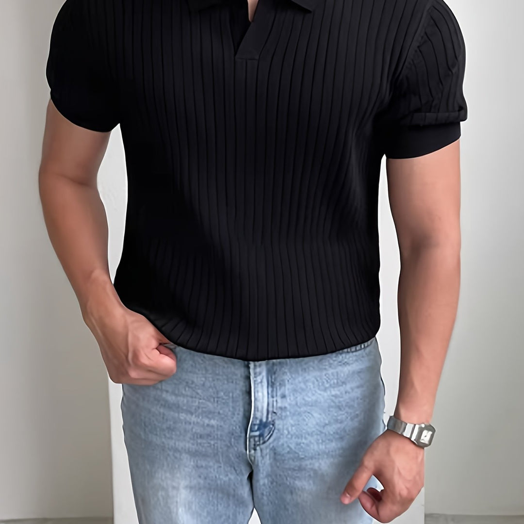 Cameron | Verfijnde Textuur Polo Shirt