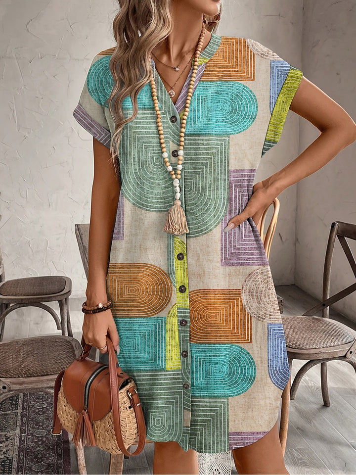 Miriam | Retro Print Shirtjurk
