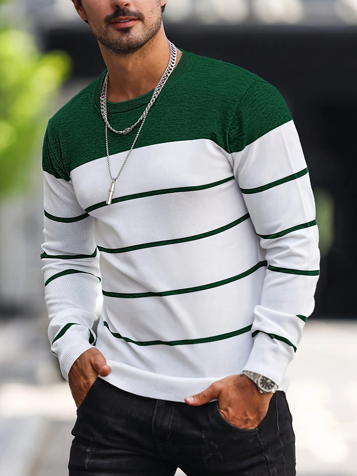 Henry | Gestreepte Crew Neck Trui
