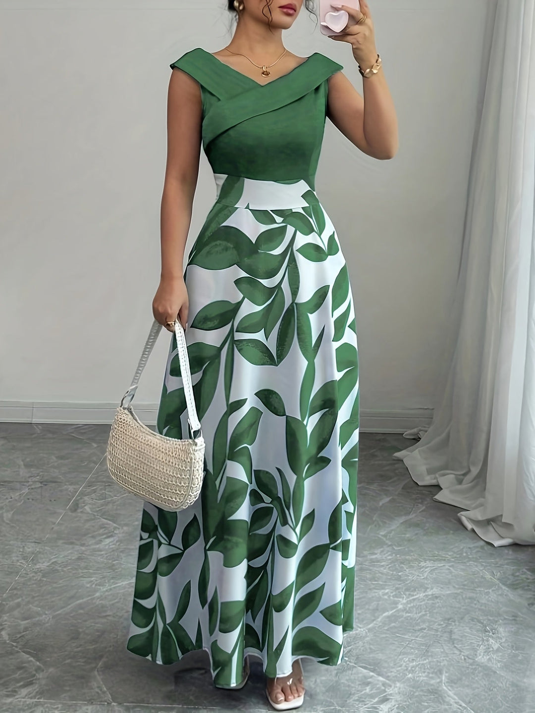 Lucille | Elegante Bloemen Maxi Jurk