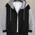 Cedric | Kleurblok Zip-Up Hoodie