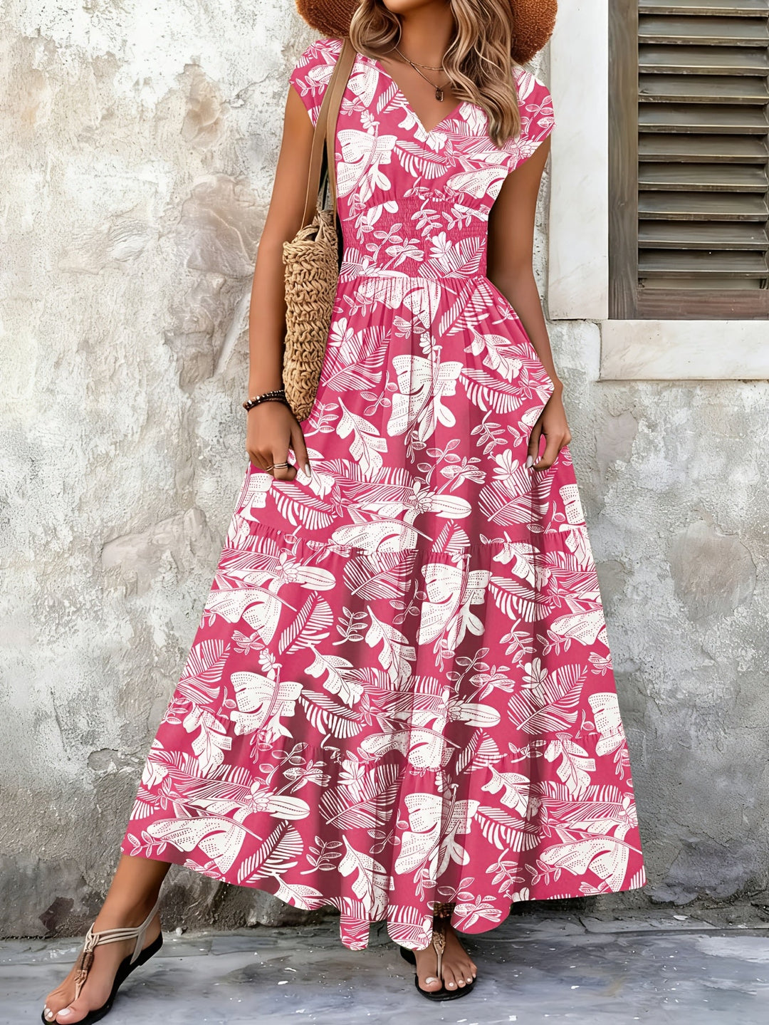 Lorena | Vloeiende Boheemse Maxi-jurk