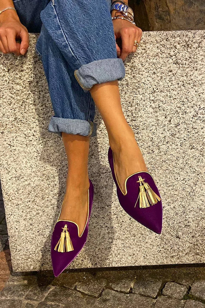 Bailey | Elegante Puntige Tassel Loafers