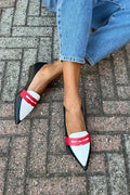 Morgan | Stijlvolle Twee Kleurige Puntige Slippers