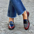 Emerson | Elegante Glanzende Multicolor Loafer