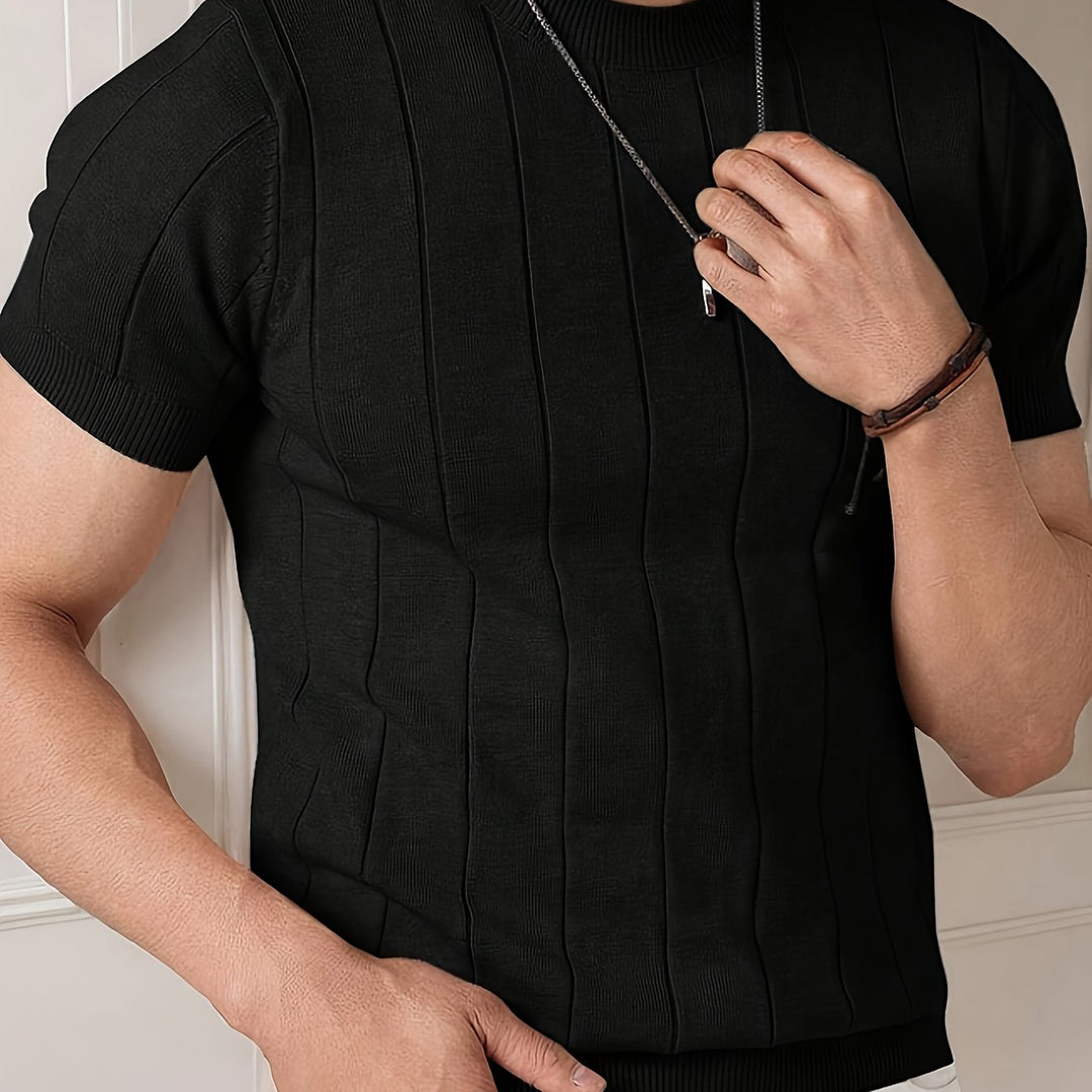 Curtis | Geribbelde Korte Mouw Top