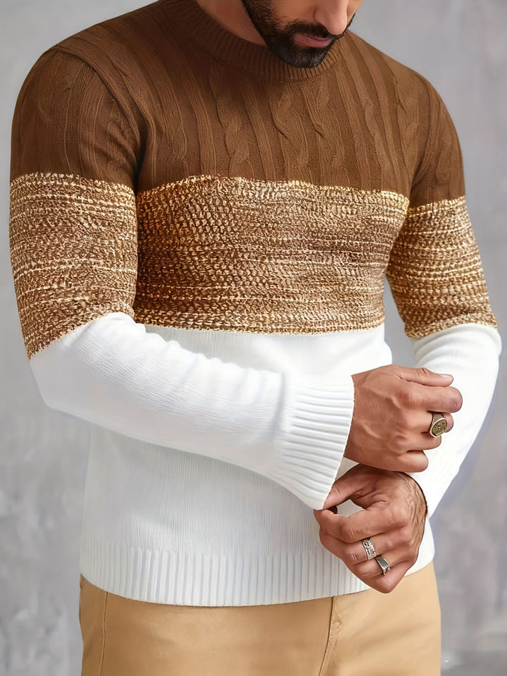 Graham | Kleur-Block Crew Neck Trui