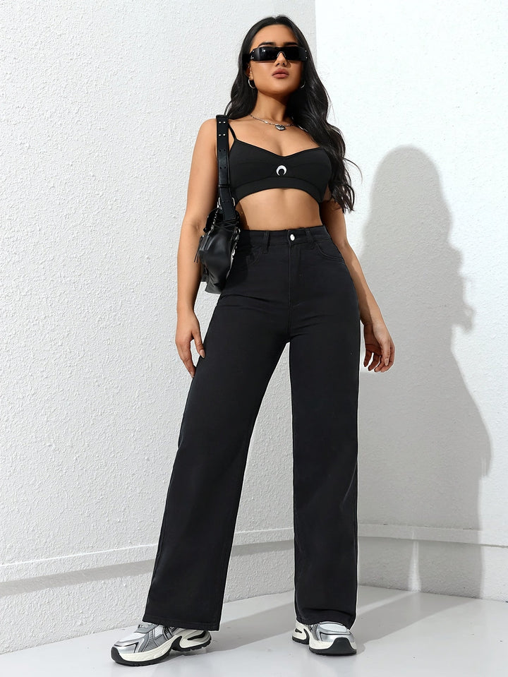 Marguerite Bloom | Hoge Taille Wijde Pantalon