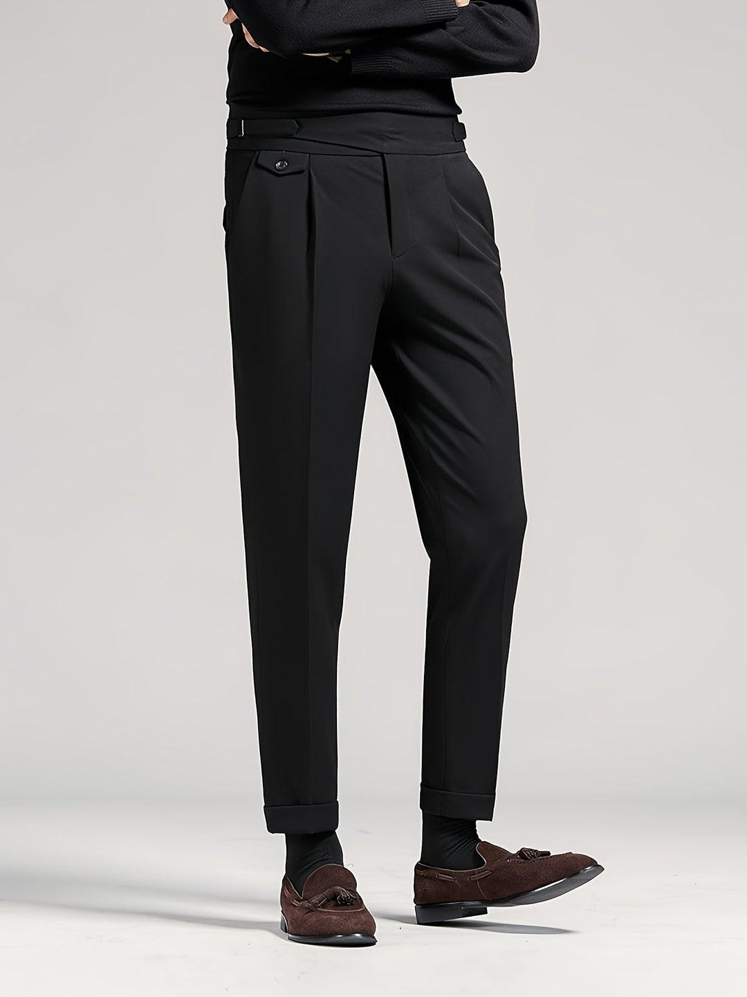 Carter | Op maat gemaakte geplooide broek