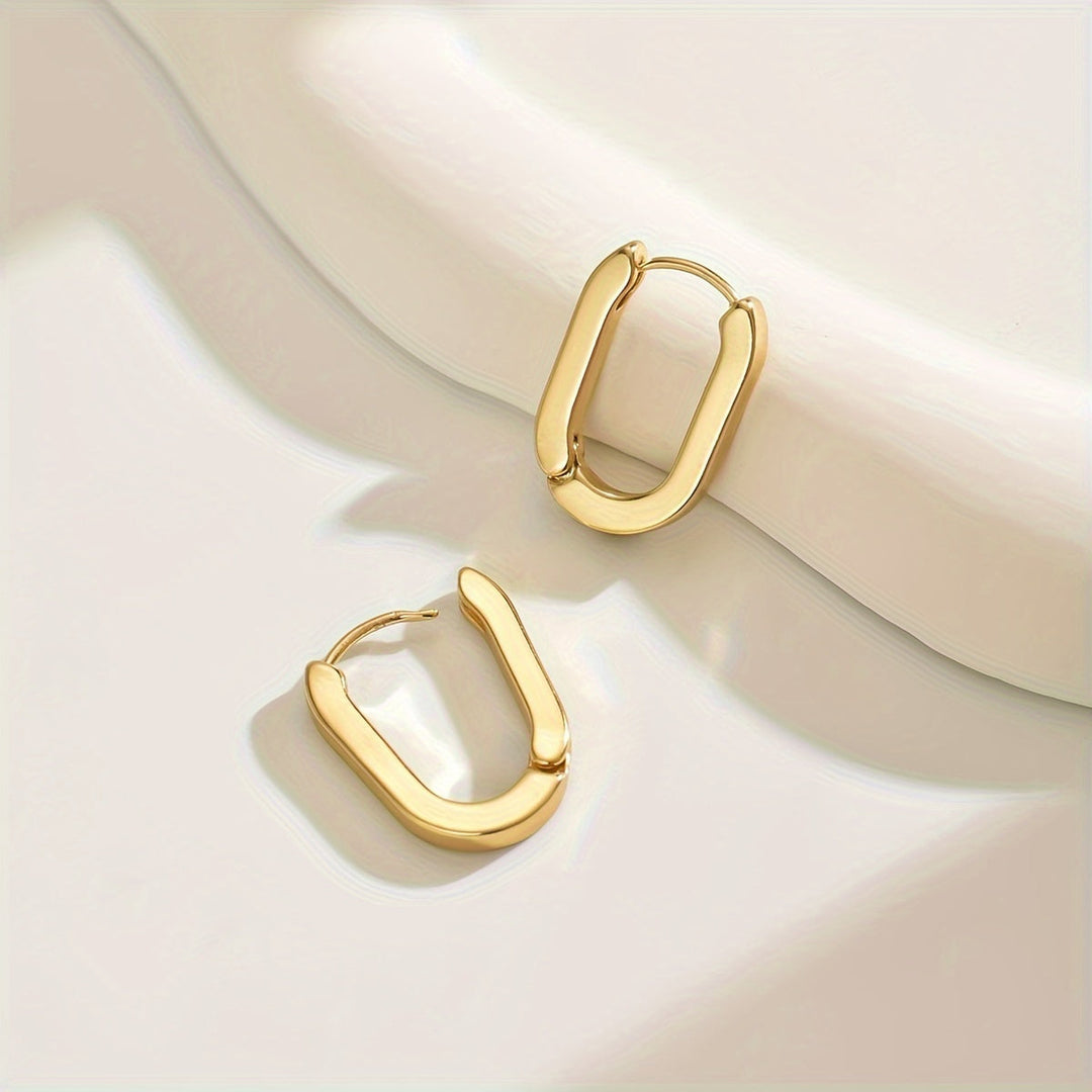 Wanda | Elegante Geometrische Hoepel Oorbellen