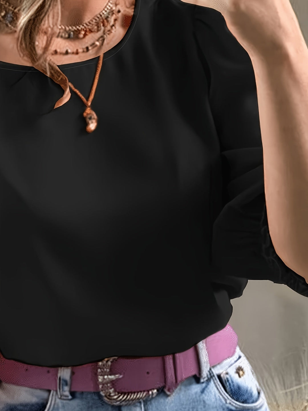 Ellen | Blouse met Pofmouwen