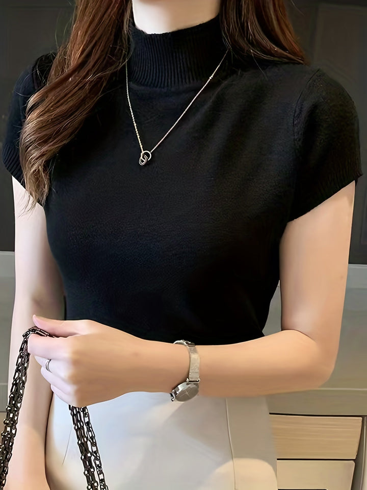 Della | Verfijnde Mock-Neck Top